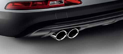 Sport and design A body-styling kit is the perfect way to give your a lower, more aggressive stance. Part number Stainless steel tailpipe trims. For 4-cylinder models.