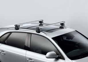 Provide a stable base for a variety of touring attachments and incorporate an anti-theft locking mechanism. The maximum roof load of 75kg must not be exceeded Roof bar storage bag.