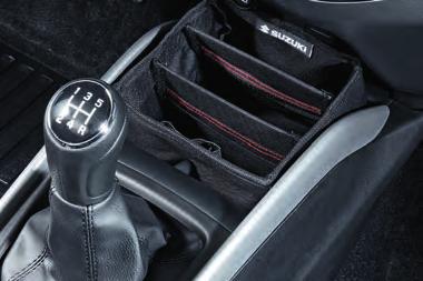 Designed to fit into Baleno cup holders. Black with red detailing. Part No.