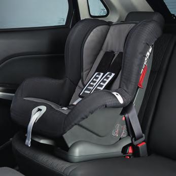 This seat is tested and approved to the current Child Seat Safety Standard ECE R 44/04. Installation with 5-point seat belt.