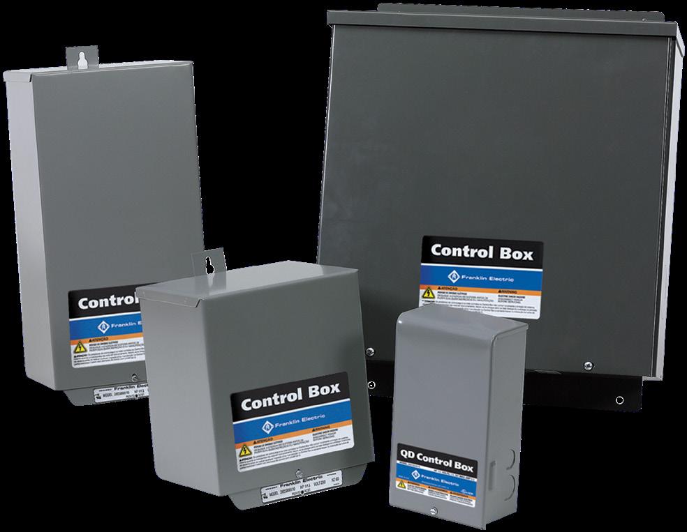 CONTROLS - CONTROL BOXES The Quick Disconnect (QD) and Capacitor Run Control (CRC) control boxes are designed for use with Franklin 3-wire, single-phase submersible motors through 1 hp.