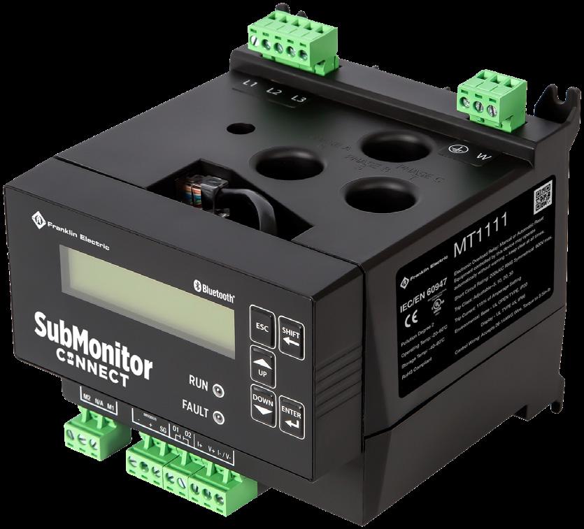 CONTROLS - SUBMONITOR CONNECT ELECTRONIC OVERLOAD MOTOR PROTECTION Wide range, adjustable, class 5-30 electronic overload Dry pump detection protects your pump and motor from adverse conditions and
