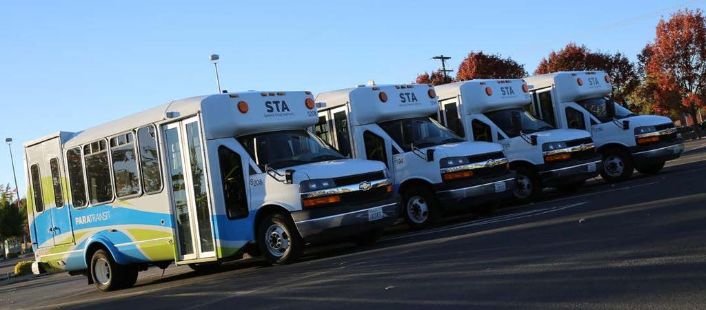 Paratransit van service is comparable to fixed route bus service, operated in the same service area, and the same service hours. Paratransit emphasizes safety, reliability, and customer comfort.