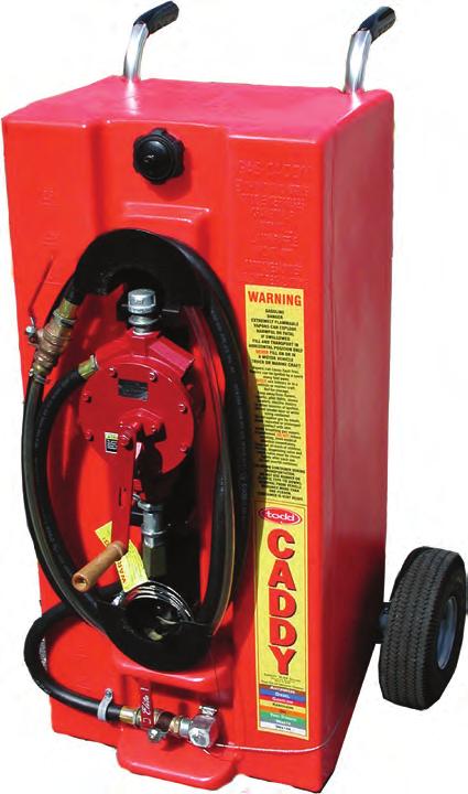 Color: Red Product Number: 2403IPQD The Todd Gas Caddy A large volume portable gas tank that fills mowers, generators and other gas powered equipment with ease.