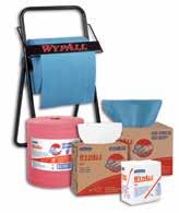 WYPALL * X80 CLOTHS Maximum-duty reusable cloth Tasks Absorbs industrial-sized spills (oil, water, grease) Solvent wiping Heavy-duty machine & part wiping Wiping metal shavings Attributes Reinforced