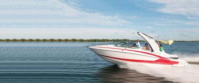 2018 2550 TOP TEN COMPETITIVE ADVANTAGES FasTrac Hull Design Premium Enclosed Head Refreshment Center Largest Sunpad In Its Class PowerTower Hand-Crafted Helm Swiveling Foredeck Steps Extended Swim