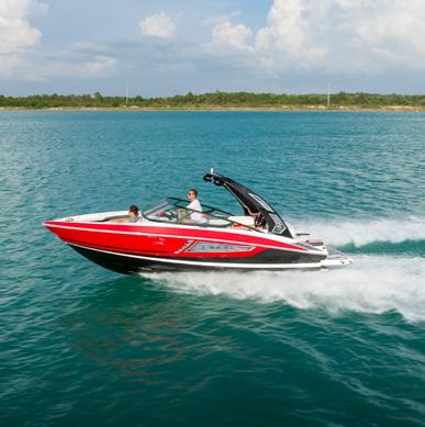 23 RX RX The RX model line provides an aggressive look for the action seeker. The combination of the PowerTower, JL Marine Audio, FasTrac hull and other standard features get the adrenaline flowing.