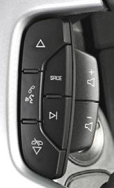 12 Getting to Know Your Equinox Audio Steering Wheel Controls (if equipped) The following audio controls are conveniently located on the steering wheel: + (Volume): Press the plus or minus button to
