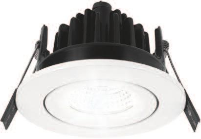 VELA RANGE 5 Year Warranty Fixed & Tilt Style Fittings - Available in 3000K & 4000K + IP65 + 9W + 55 Beam angle 659 Lumens + Low profile - depth from 57mm + Includes LED dimmable