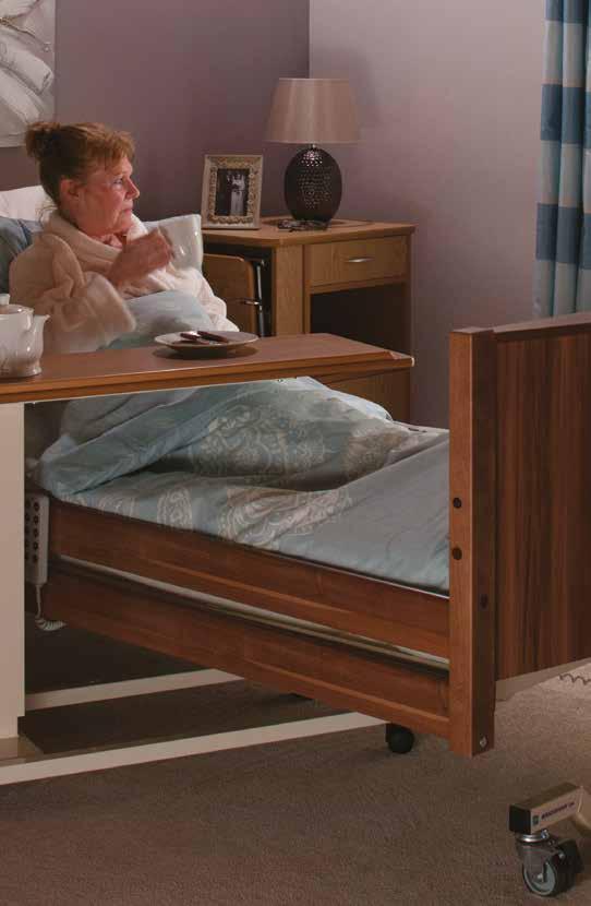 Bradshaw bariatric low nursing care bed Robust and sturdy electrically profiling Bariatric bed for use in the Community, Nursing and Residential Care markets Quick and easy to assemble, even within