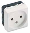 installable modules Colour 52 2 RAL 7035 grey 630022 8 Pole number Module number 13 250V 2P+ 2 630056 8 Domestic socket Italian standard, P11/P17 type Domestic socket French standard