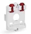 CAM-ST series Technical accessories Thermoplastic standard uses Two-pole selector switches 6 ways + 0, with grey plate, for back panel mounting (cam 62 scheme) IP65 Moulded wall mounted box