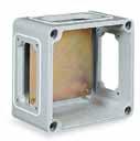 SPARE PARTS series Interlocked sockets Junction boxes in thermosetting (GRP) with back plate IP65 Polycarbonate transparent window for sockets and boxes