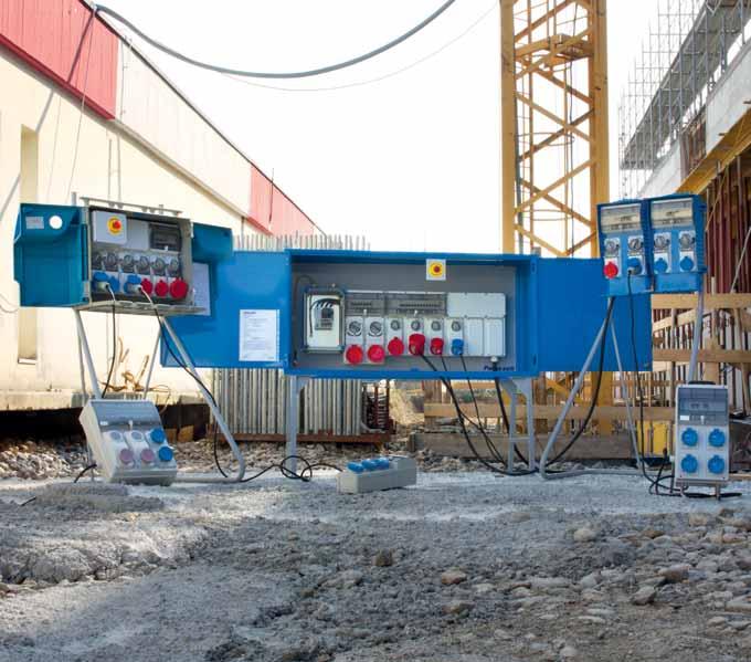 ELECTRIC SYSTEMS IN CONSTRUCTION SITES The electric system of a construction site must meet the requirements of CEI 64-8/7 Standard (Nominal electrical appliances not exceeding 1000V AC and 1500V DC.