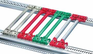 AND VME64X The guide rails conform to IEC 6029-3-00 and IEEE 0.0/, are 4 HP wide and can be fitted with keying/coding pegs Material PBT UL 94 V-0, groove width 2 mm, for board thickness.