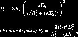 Where n s is synchronous speed in r. p. s, n s = N s / 60. So, finally the equation of torque becomes, Derivation of K in torque equation.