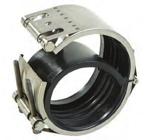STRAUB-OPEN-FLEX-IL Non-Axial Restraint Pipe Coupling STRAUB-FLEX 1L & STRAUB-OPEN-FLEX 1L COUPLING For IPS Outside Diameter Pipe Open-Flex Meets AWWA C-230 & C-227 Pipes must be properly anchored