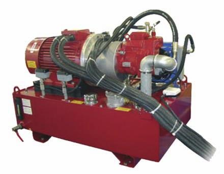 system - Horizontal motor pump unit - Vertical motor submersed pump unit - Pump flow up to 460 lt/min - Tank capacity and electric power according