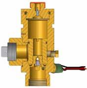 The cylinder valve has four key features: Valve Actuation Connection: A threaded connection located on top of the cylinder valve serves as the attachment point for the electric (primary) or pneumatic
