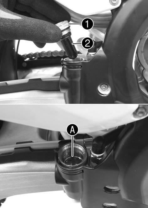 13 BRAKE SYSTEM 81 Add brake fluid to level. Brake fluid DOT 4 ( p.