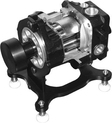 CUTAWAY MODELS Over-center, Variable Displacement Pump P/N: HC-VDP-CM Cutaway of pump housing to expose internal components. Cutaway of rear cover to expose pressure relief valve.