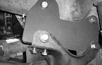 Special note: The stock cross member is going to be between the newly installed rear axle pivot bracket and support bracket.