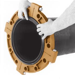 7012 GRUVLOK FLANGE CAUTION: GASKET MUST BE FULLY SEATED AGAINST THESE THREE SURFACES GASKET PROPER POSITION OF GASKET SEALING LIPS PIPE SURFACE DIAMETER 1INSTALL HOUSING Place each Gruvlok Flange
