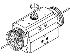 Removing the pistons: (see Fig. 19) Clamp the housing ( 29 ) in a vise or similar device. Turn the shaft ( 30 ) until the pistons ( 25 ) are accessible.