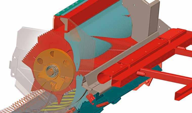 Roto matic Loading system The structure of the crop greatly determines its digestibility. The rotor must therefore be able to cut and compress the forage well even with a high flow.