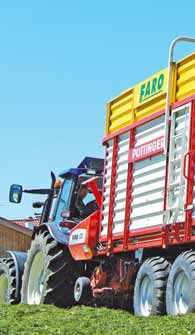 The advantage of the forage harvester is the high power, which comes in useful for cropping large parcels of land or if the distances