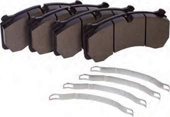 122 Disc brake 1 2 3 4 8 Braking system Brake pad set suitable for WVA no. Lining width Lining thickness Fig. Order no. Comparative no.