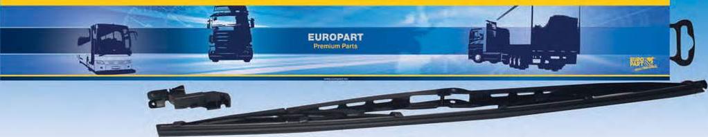 140 Glass cleaning (Illustration similar) Wiper blade 9 Body, cab, vehicle equipment suitable for Length Order no. Comparative no. DAF CF85, CF75, CF65 600 mm with 5 adapters 7257 002 090 SWF 132.