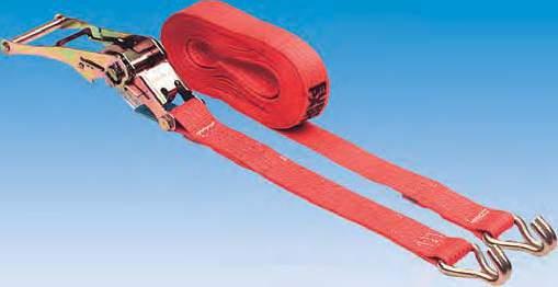 148 Load securing Ratchet strap permitted in accordance with EN 12195-2 Width Colour Material 50 mm red Polyester (PES) Scope of supply 2-piece with EUROPART logo Length Load capacity Order no.