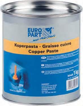 Lubricants - pastes, greases and technical oils 183 Copper Paste Spray Anti-Seize reduces friction and wear, protects against fretting rust, corrosion and seizing Temperature resistance -20 to +1100