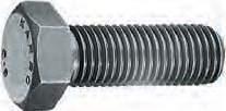 210 Bolts Bolt with thread almost to head, DIN 933, 8.8 Material Surface steel galvanised Thread Length Head height Packaging unit Order no.