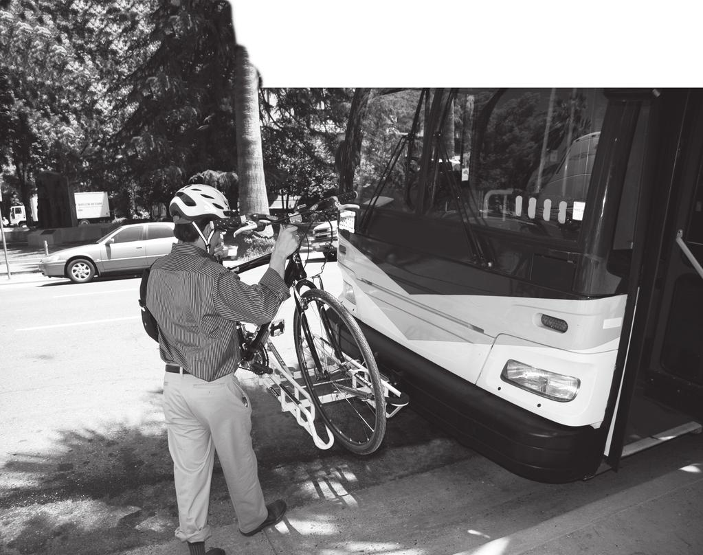 RT makes transit bicycle-friendly with bike racks on buses, bikes on trains and bike storage lockers.