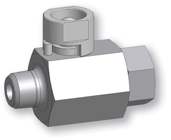 not supplied) Secured end connector (double