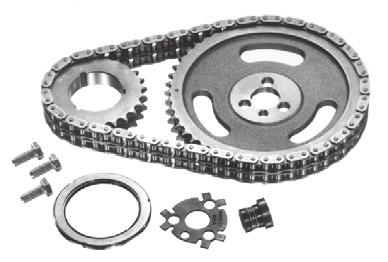 With Torrington Bearings, Roller Thrust Buttons & Locks Fully machined steel crankshaft sprocket with three keyways enabling either 0, or +/- 4 of timing Cast camshaft sprocket machined for
