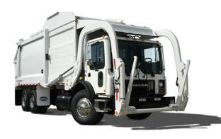 packer truck; mst cmpact waste Rear laders - larger