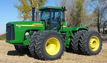 1989 John Deere 4755 2WD, s/n RW4755H001279, 194 hp, quad range, 3 hyd outlets, 1000 PTO, rear wheel weights, 14Lx16.1 F, 20.8R42 duals, 3159 hrs showing.