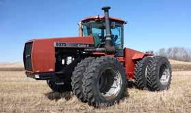 4WD, s/n JEE0036094, synchro shift, 4 hyd outlets, 1 aux hyd, 520/85R42 duals, 5332 hrs showing. 1983 Steiger Cougar ST250 4WD, 250 hp, 20 spd, 4 hyd outlets, 18.4x38, 5482 hrs showing.