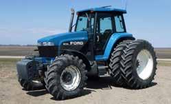 710/70R38 duals, 5341 hrs showing. 1994 Ford 8770 MFWD, s/n 400804, 190 hp, 16 speed powershift, Outback Autosteer S2/eDrive ready, diff lock, 4 hyd outlets, 1000 PTO, 3 pt hitch, frt weights, 16.