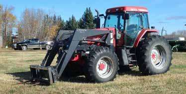 control, 2,840 hours showing. 2005 McCormick MTX 120 MFWD, s/n ZT20AC4JJE3335720, 118 hp, Ezee-On 2100 ldr w/bkt, s/n 51031, frt aux hyd, 4 spd powershift, 3 hyd outlets, 540/1000 PTO, 3 pt hitch, 16.