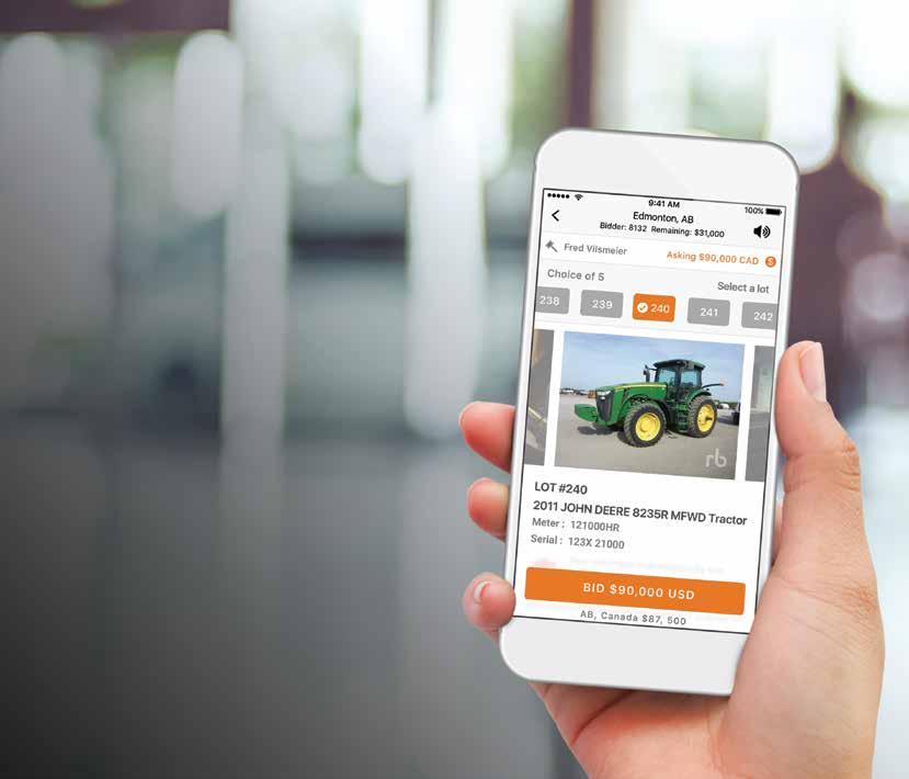 SEARCH IT. FIND IT. BID ON IT. Download the Ritchie Bros. app today. Never miss out on the equipment you need.