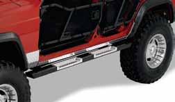 KNIGHT GUARD NERF BARS Our signature Knight Guard Nerf Bars span the full length of the vehicle for wheel-to-wheel protection of the rocker panel and are constructed of 3 round tube.
