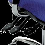 Aesthetics, form and function allow this ergonomic chair to utilize a synchro tilt mechanism with infinite lock, sliding seat, pneumatic height adjustment,