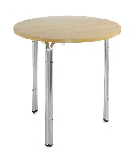 750 Square Meeting/Leisure Table with Chrome Leg