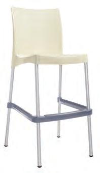 wood frame Chrome legs None slip glides OVERALL SEAT HEIGHT