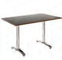 R8BT Round table 800 750 Round meeting / Leisure aluminium tables with chrome