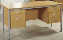 Choice of 2 sizes Single Pedestal Desks Desk supplied with right hand pedestal as standard.